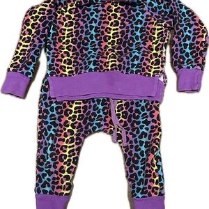 12-18 Bums & Roses Cheetah Sweatsuit